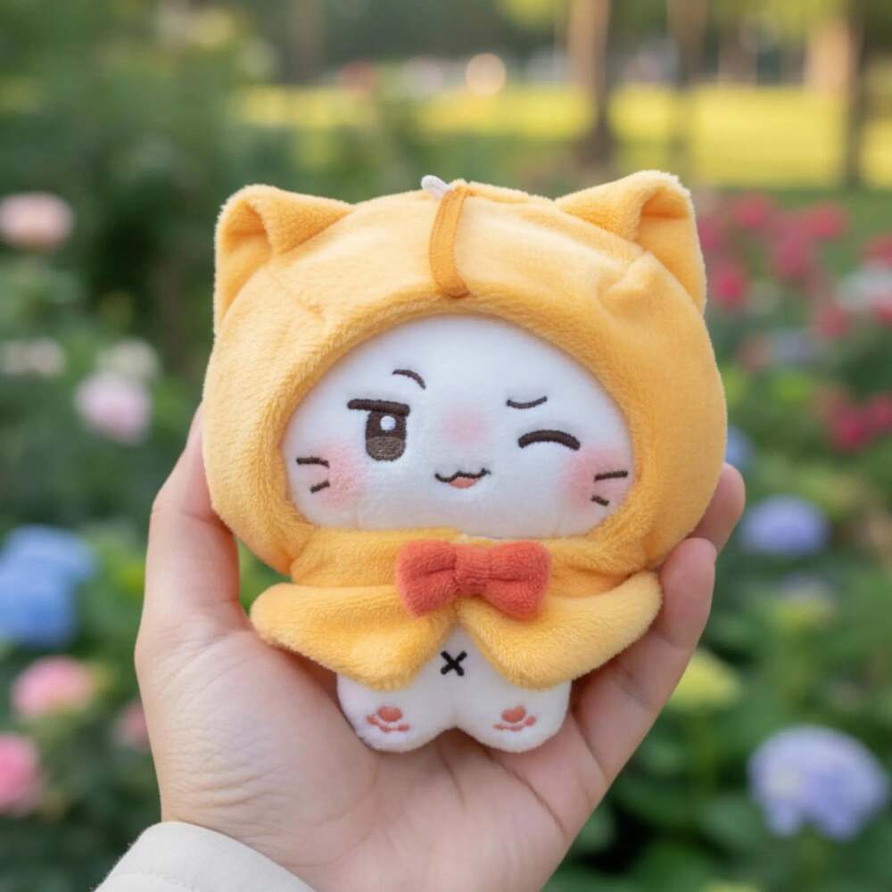 Infinity Nikki Momo Plush Doll | Mini Collectible with Removable Cape
